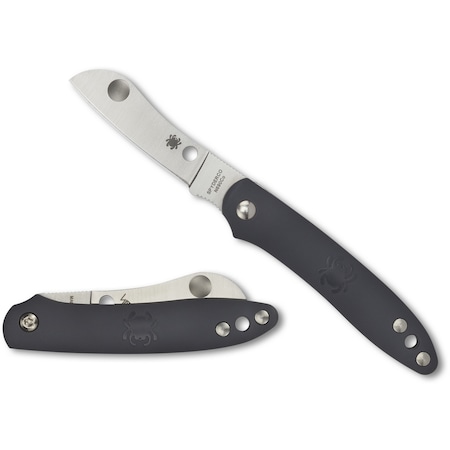 Spyderco 2024 Spyderco Roadie Lightweight Gray Slip Joint Plain SPY-C189PGY